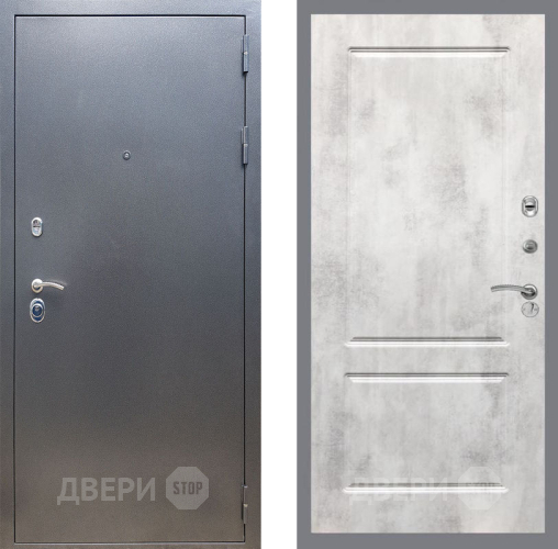 Входная металлическая Дверь Рекс (REX) 11 FL-117 Бетон светлый в Краснознаменске