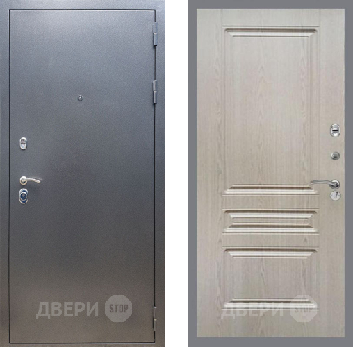 Входная металлическая Дверь Рекс (REX) 11 FL-243 Беленый дуб в Краснознаменске