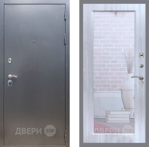 Входная металлическая Дверь Рекс (REX) 11 Зеркало Пастораль Сандал белый в Краснознаменске