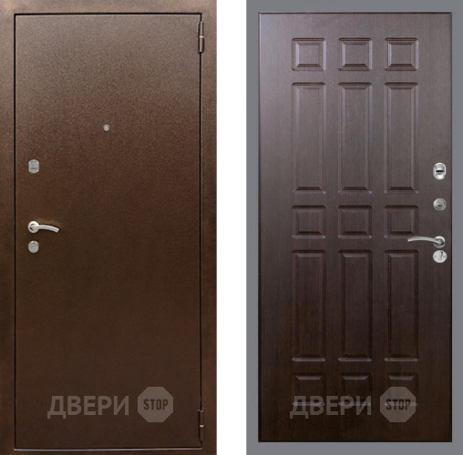Входная металлическая Дверь Рекс (REX) 1А Медный Антик FL-33 Венге в Краснознаменске