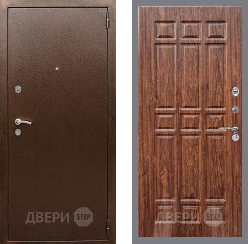Дверь Рекс (REX) 1А Медный Антик FL-33 орех тисненый в Краснознаменске