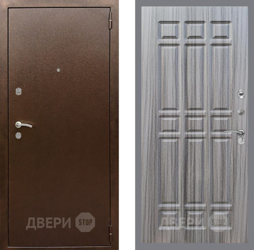 Дверь Рекс (REX) 1А Медный Антик FL-33 Сандал грей в Краснознаменске