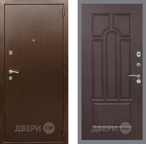 Дверь Рекс (REX) 1А Медный Антик FL-58 Венге в Краснознаменске