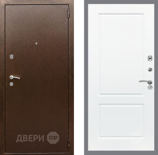 Дверь Рекс (REX) 1А Медный Антик FL-117 Силк Сноу в Краснознаменске