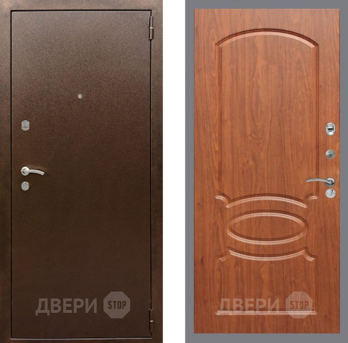 Дверь Рекс (REX) 1А Медный Антик FL-128 Морёная берёза в Краснознаменске