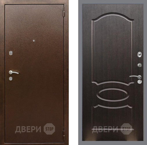 Входная металлическая Дверь Рекс (REX) 1А Медный Антик FL-128 Венге светлый в Краснознаменске