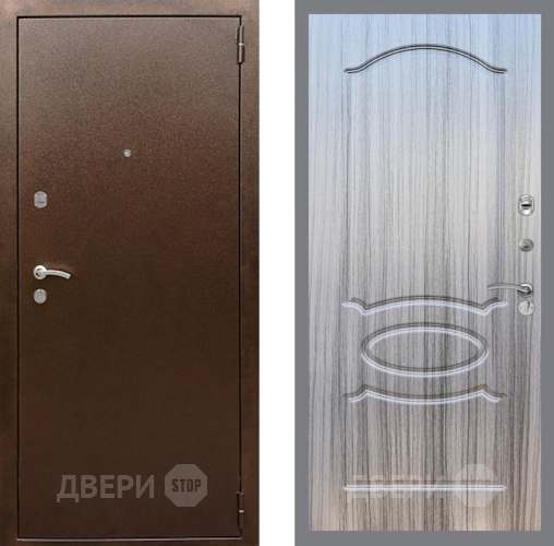 Дверь Рекс (REX) 1А Медный Антик FL-128 Сандал грей в Краснознаменске