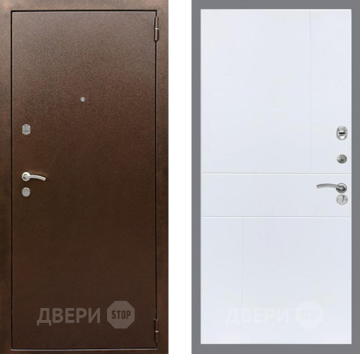 Дверь Рекс (REX) 1А Медный Антик FL-290 Силк Сноу в Краснознаменске