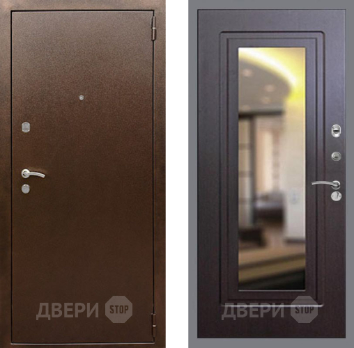 Дверь Рекс (REX) 1А Медный Антик FLZ-120 Венге в Краснознаменске
