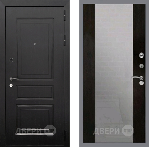 Входная металлическая Дверь Рекс (REX) 6 Венге СБ-16 Зеркало Венге в Краснознаменске