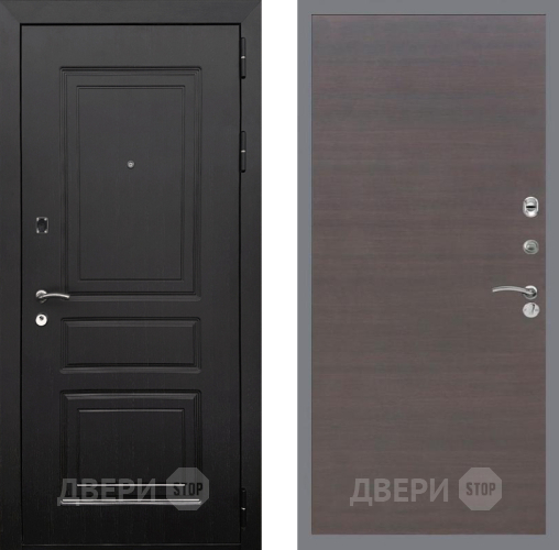Входная металлическая Дверь Рекс (REX) 6 Венге GL венге поперечный в Краснознаменске
