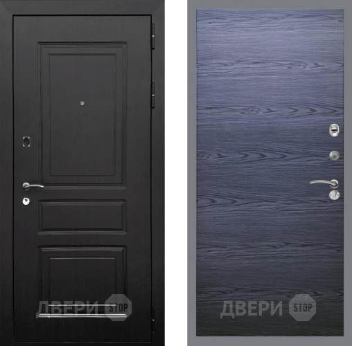 Входная металлическая Дверь Рекс (REX) 6 Венге GL Дуб тангенальный черный в Краснознаменске