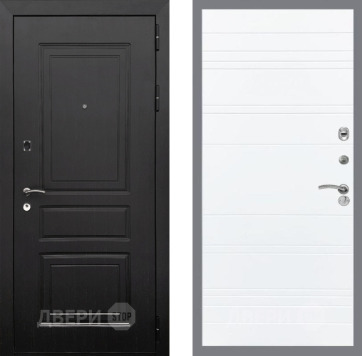 Входная металлическая Дверь Рекс (REX) 6 Венге Line Силк Сноу в Краснознаменске