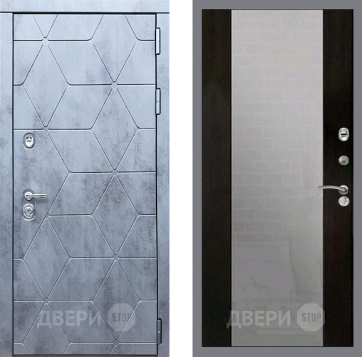 Входная металлическая Дверь Рекс (REX) 28 СБ-16 Зеркало Венге в Краснознаменске
