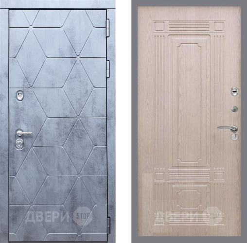 Входная металлическая Дверь Рекс (REX) 28 FL-2 Беленый дуб в Краснознаменске