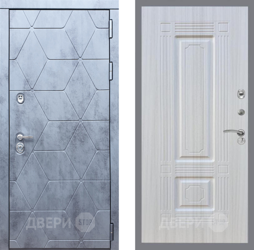 Входная металлическая Дверь Рекс (REX) 28 FL-2 Сандал белый в Краснознаменске