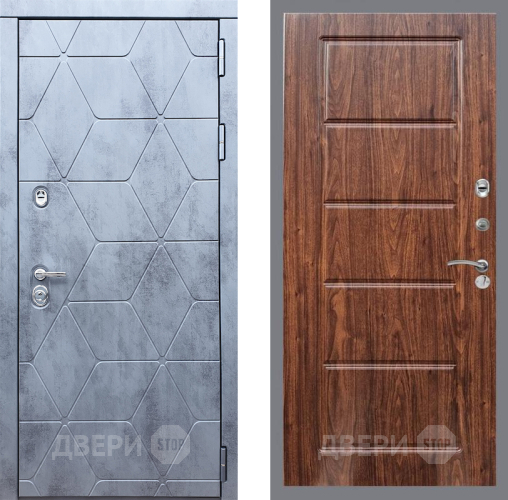 Входная металлическая Дверь Рекс (REX) 28 FL-39 орех тисненый в Краснознаменске