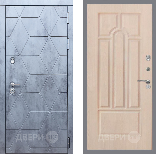 Входная металлическая Дверь Рекс (REX) 28 FL-58 Беленый дуб в Краснознаменске