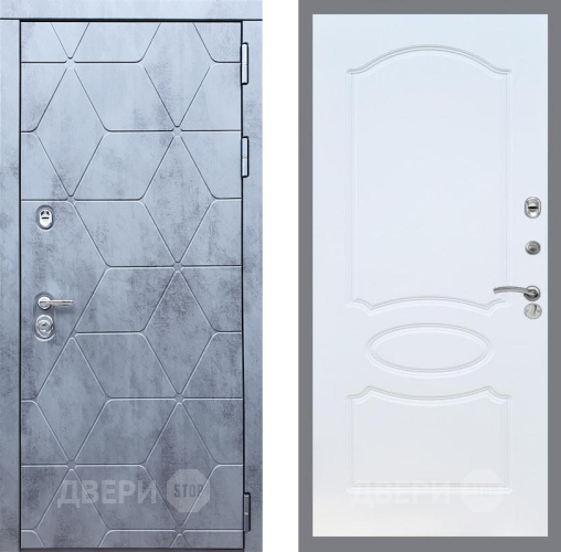 Входная металлическая Дверь Рекс (REX) 28 FL-128 Белый ясень в Краснознаменске