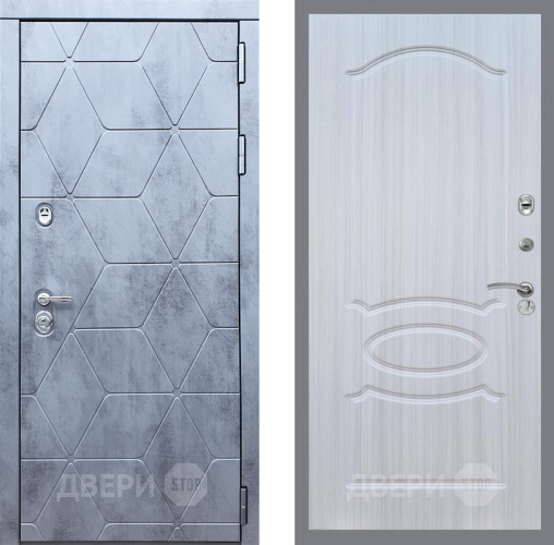 Входная металлическая Дверь Рекс (REX) 28 FL-128 Сандал белый в Краснознаменске