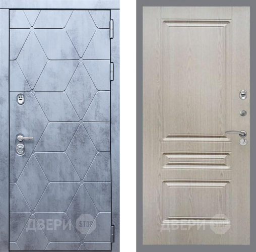 Входная металлическая Дверь Рекс (REX) 28 FL-243 Беленый дуб в Краснознаменске