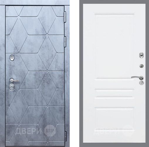 Входная металлическая Дверь Рекс (REX) 28 FL-243 Силк Сноу в Краснознаменске
