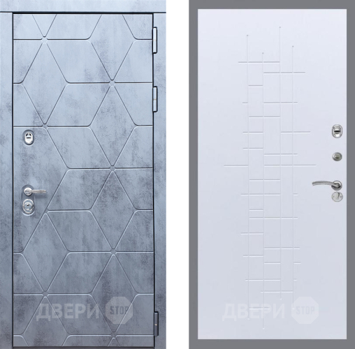 Входная металлическая Дверь Рекс (REX) 28 FL-289 Белый ясень в Краснознаменске