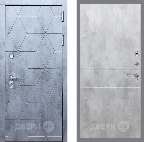 Входная металлическая Дверь Рекс (REX) 28 FL-290 Бетон светлый в Краснознаменске