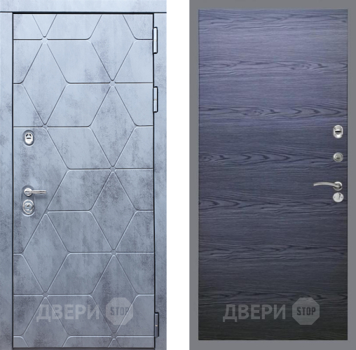 Входная металлическая Дверь Рекс (REX) 28 GL Дуб тангенальный черный в Краснознаменске