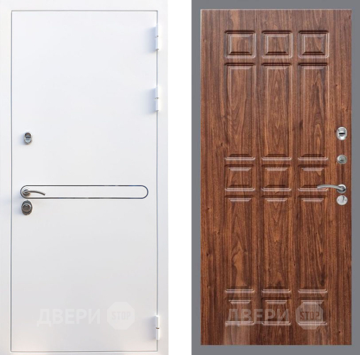 Входная металлическая Дверь Рекс (REX) 27 FL-33 орех тисненый в Краснознаменске