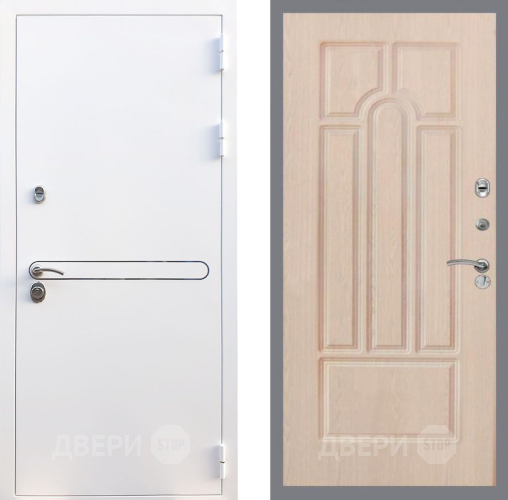 Входная металлическая Дверь Рекс (REX) 27 FL-58 Беленый дуб в Краснознаменске