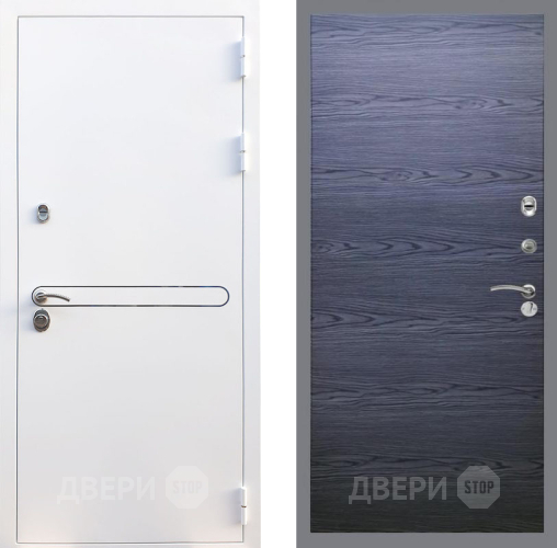 Входная металлическая Дверь Рекс (REX) 27 GL Дуб тангенальный черный в Краснознаменске