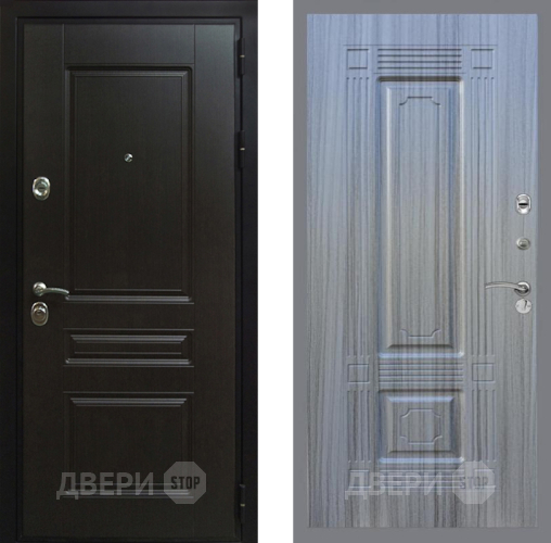 Входная металлическая Дверь Рекс (REX) Премиум-Н FL-2 Сандал грей в Краснознаменске
