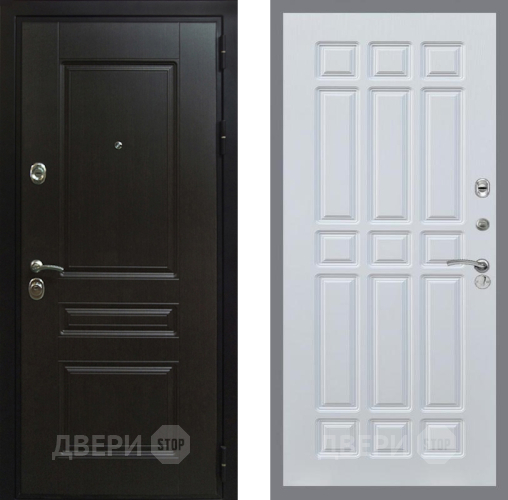 Входная металлическая Дверь Рекс (REX) Премиум-Н FL-33 Белый ясень в Краснознаменске