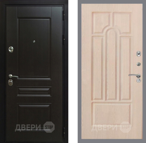 Входная металлическая Дверь Рекс (REX) Премиум-Н FL-58 Беленый дуб в Краснознаменске