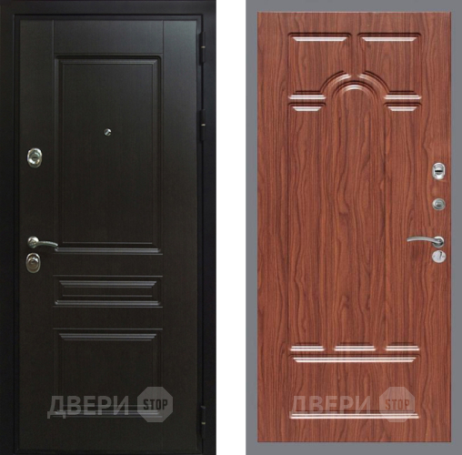 Входная металлическая Дверь Рекс (REX) Премиум-Н FL-58 орех тисненый в Краснознаменске