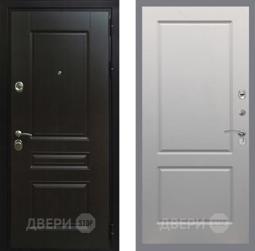 Входная металлическая Дверь Рекс (REX) Премиум-Н FL-117 Грей софт в Краснознаменске