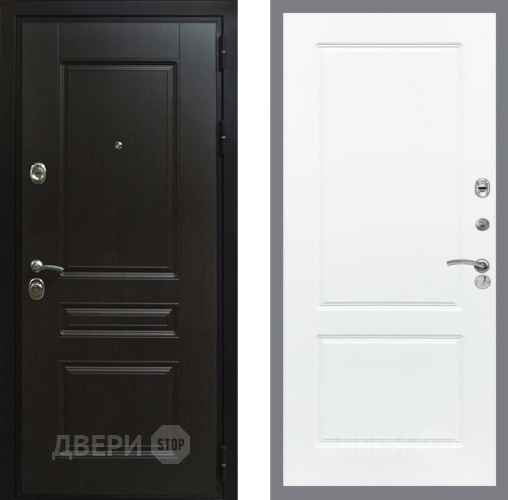 Входная металлическая Дверь Рекс (REX) Премиум-Н FL-117 Силк Сноу в Краснознаменске