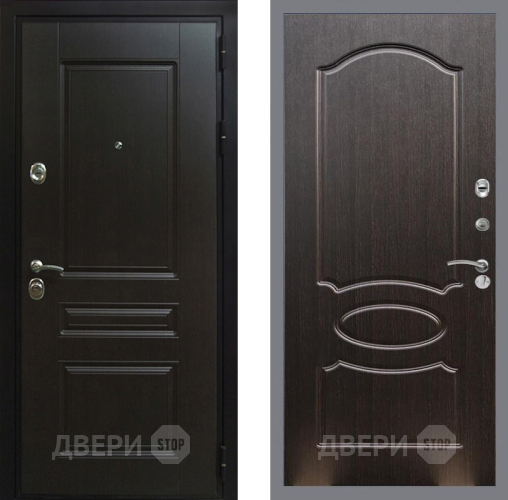 Входная металлическая Дверь Рекс (REX) Премиум-Н FL-128 Венге светлый в Краснознаменске