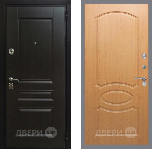 Входная металлическая Дверь Рекс (REX) Премиум-Н FL-128 Дуб в Краснознаменске