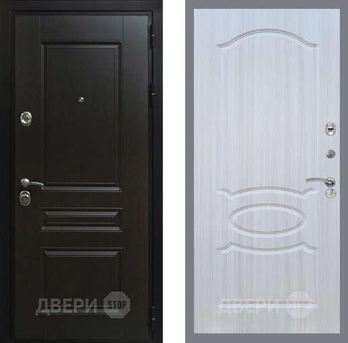 Входная металлическая Дверь Рекс (REX) Премиум-Н FL-128 Сандал белый в Краснознаменске