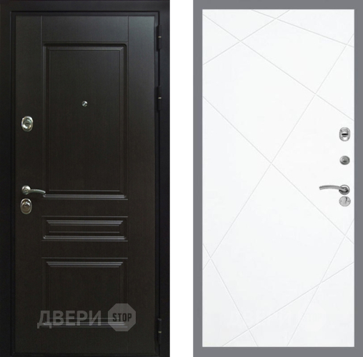 Входная металлическая Дверь Рекс (REX) Премиум-Н FL-291 Силк Сноу в Краснознаменске