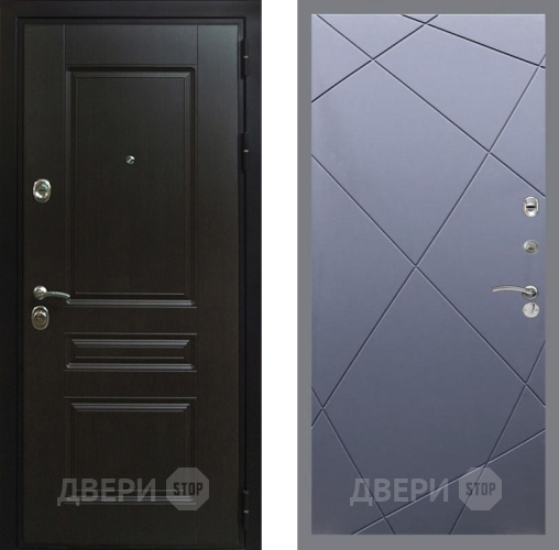 Входная металлическая Дверь Рекс (REX) Премиум-Н FL-291 Силк титан в Краснознаменске