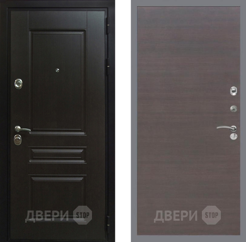 Входная металлическая Дверь Рекс (REX) Премиум-Н GL венге поперечный в Краснознаменске