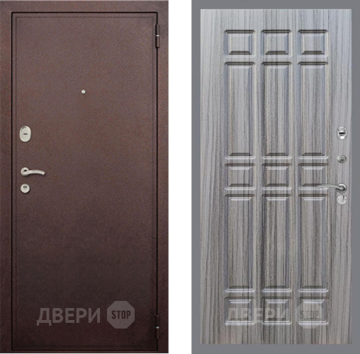 Дверь Рекс (REX) 2 Медный Антик FL-33 Сандал грей в Краснознаменске
