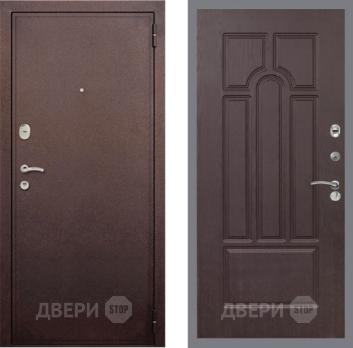 Дверь Рекс (REX) 2 Медный Антик FL-58 Венге в Краснознаменске