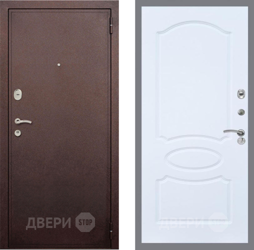 Дверь Рекс (REX) 2 Медный Антик FL-128 Силк Сноу в Краснознаменске