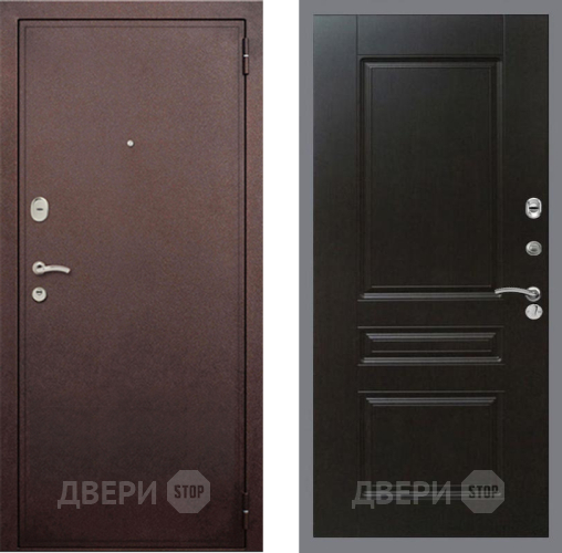 Входная металлическая Дверь Рекс (REX) 2 Медный Антик FL-243 Венге в Краснознаменске