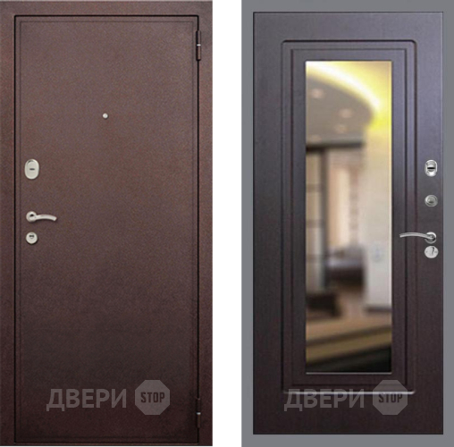Дверь Рекс (REX) 2 Медный Антик FLZ-120 Венге в Краснознаменске
