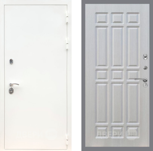 Дверь Рекс (REX) 5 Белая Шагрень FL-33 Лиственница беж в Краснознаменске